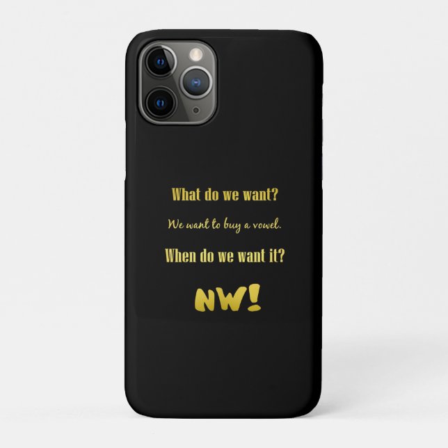 Funny Buy a Vowel — Now! Case-Mate iPhone Case (Back)