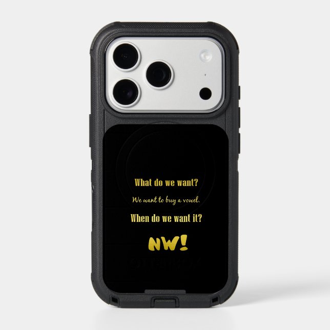 Funny Buy a Vowel — Now! Otterbox iPhone Case (Back)