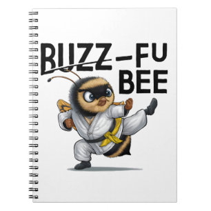 Funny Buzz-Fu Bee Martial Arts Notebook