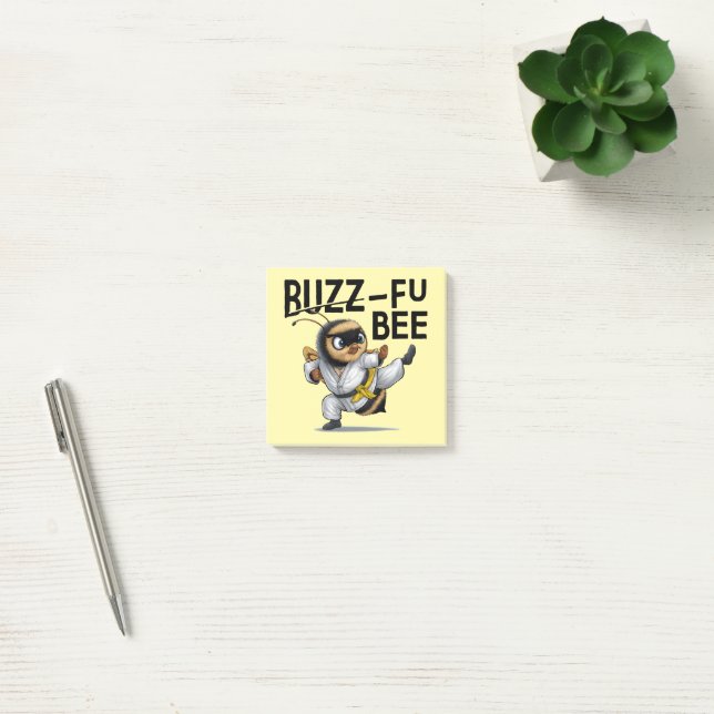 Funny Buzz-Fu Bee Martial Arts Notes (Office)