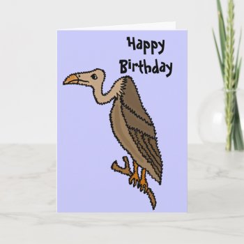 Funny Buzzard Birthday Card by inspirationrocks at Zazzle