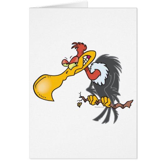 funny buzzard cartoon cards (Front)