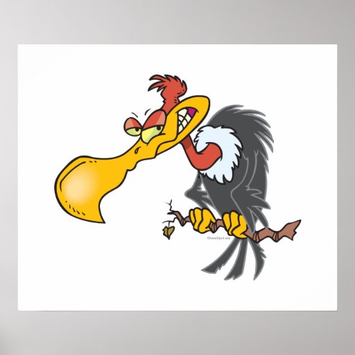 funny buzzard cartoon poster | Zazzle