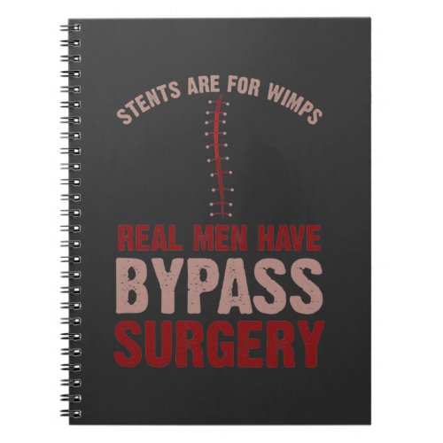 Funny Bypass Open Heart Surgery Recovery Gift Notebook