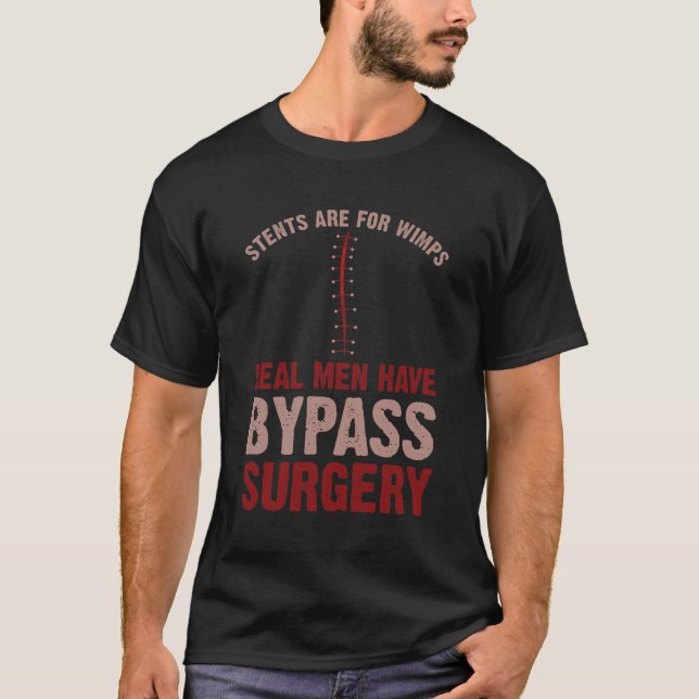 Funny Bypass Open Heart Surgery Recovery Gift T-Shirt (Front)