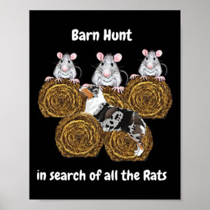 Funny Byrn Hunt - In Search Of Rats With Blue Merl Poster