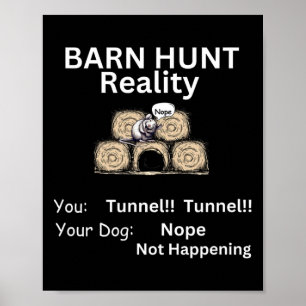 Funny Byrn Hunt - Tunnel Reality Not Happening Wit Poster