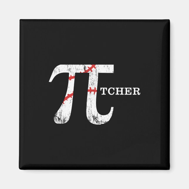 Funny Bysell Pitcher Math Geek Pi Day Gifts For Ki Magnet (Front)