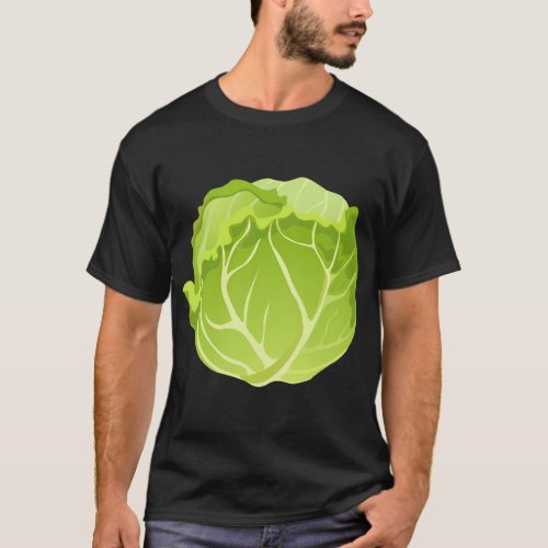 Funny Cabbage Fruit Halloween Costume Cabbage T_Shirt