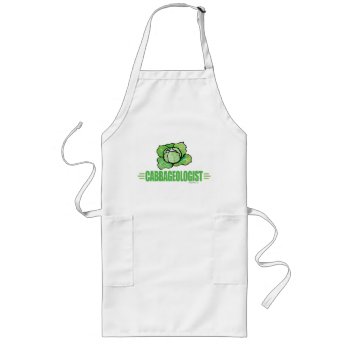 Funny Cabbage Lover Long Apron by OlogistShop at Zazzle