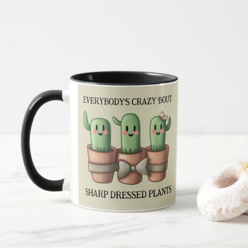 Funny Cacti Everybodys Crazy Bout Sharp  Mug