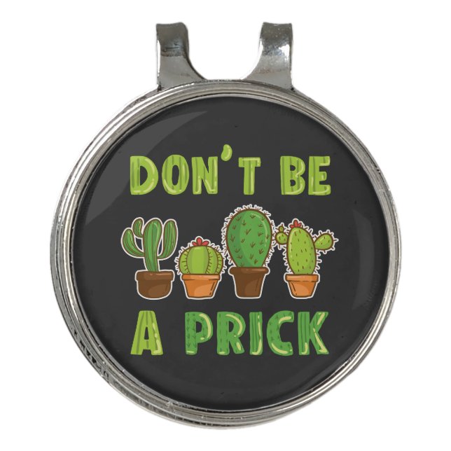 Funny Cacti Succulents Indoor Cactus Plants Golf Hat Clip (Front)