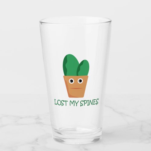 Funny cactus character cartoon illustration humor  glass