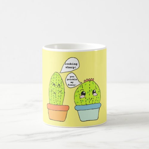 Funny cactus coffee mug