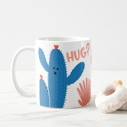 Funny Cactus Hugs Mug