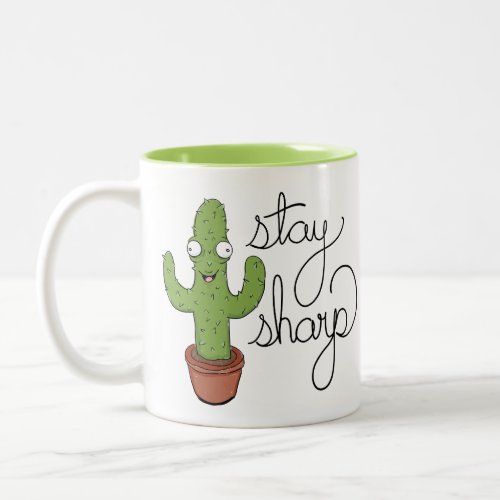 Funny Cactus Stay Sharp Coffee Mug