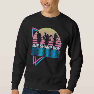 Funny Cactus Succulent Retro One Sharp Boy Sweatshirt