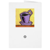 funny caffeinated cows card II (Back)