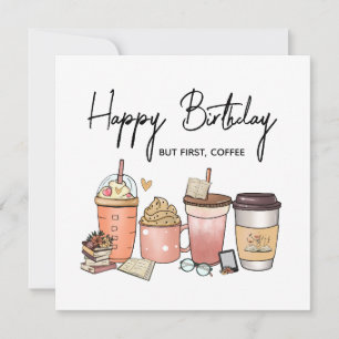 – Funny Caffeine Lover Birthday Greeting Holiday Card