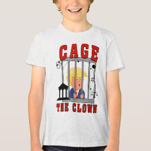 Funny Cage The Clown Trump In Prison _1 Tri-Blend Shirt