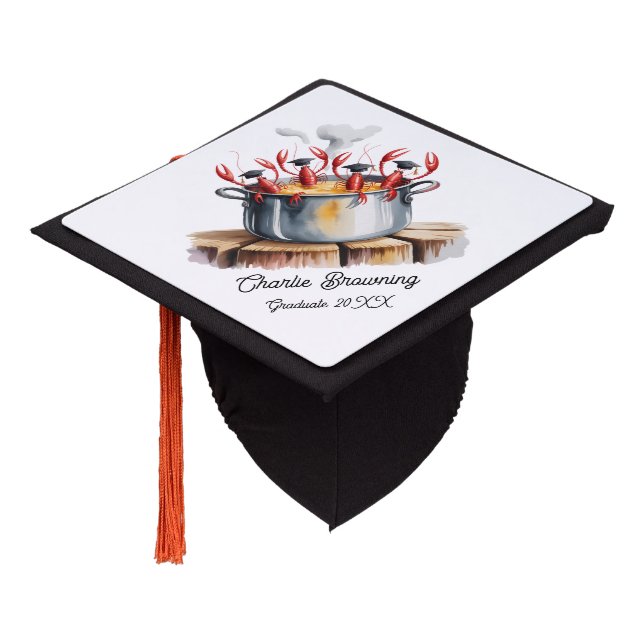 Funny Cajun Graduation Party Cap Topper (Angled)