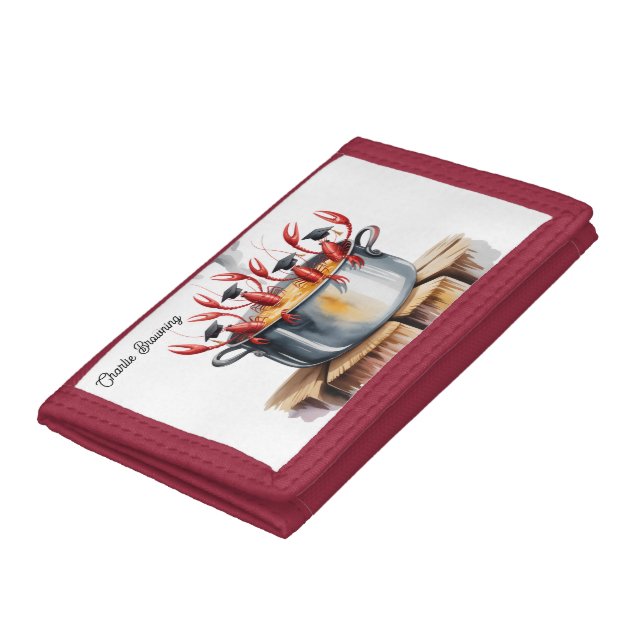 Funny Cajun Graduation Party Gift Trifold Wallet (Bottom)