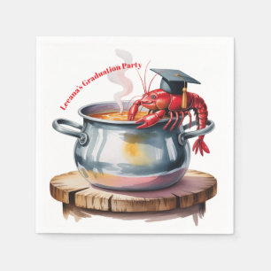 Funny Cajun Graduation Party Napkins