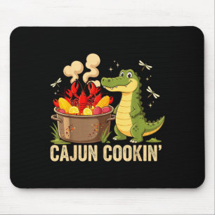Funny Cajun Louisiana Boil Alligator Crawfish Mard Mouse Pad