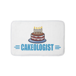 Funny Cake Design Bathroom Mat