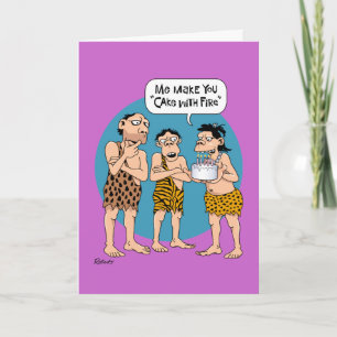 Funny “Cake with Fire” Birthday Card