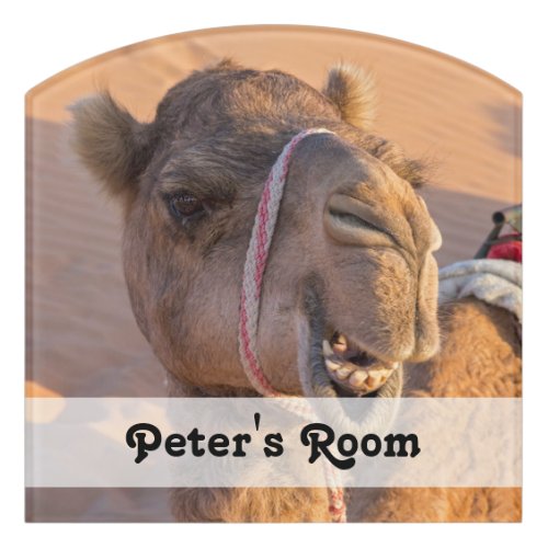 Funny Camel Door Sign