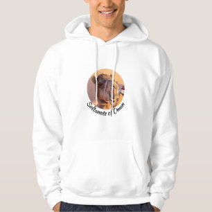 Funny Camel head in Oman Wahiba desert Hoodie
