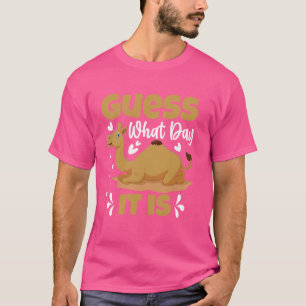 Funny Camel Hump Day Guess What Day Is It T-Shirt