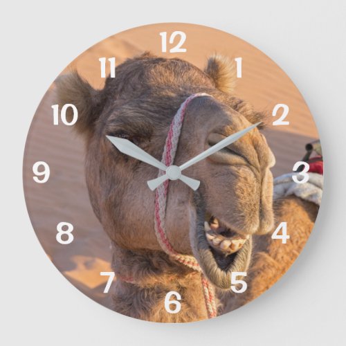 Funny Camel Large Clock