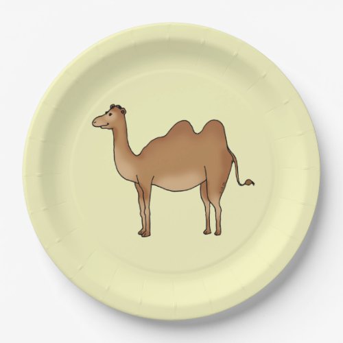 funny camel paper plates