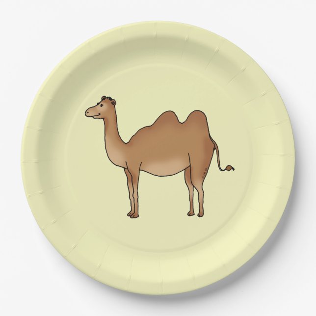 funny camel paper plates (Front)