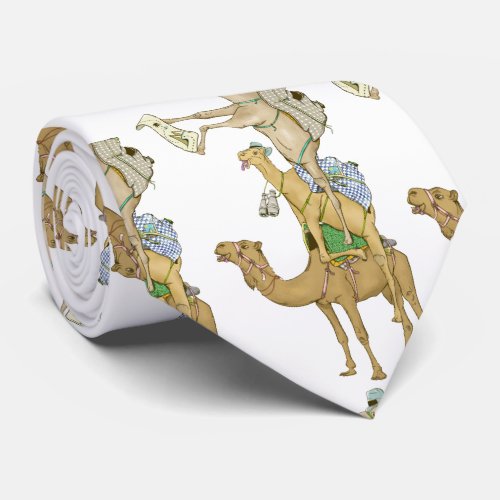 Funny Camel Trek Safari Neck Tie