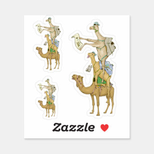 Funny Camel Trek Safari Sticker