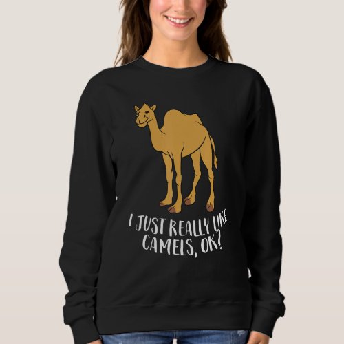 Funny Camels I Just Really Like Camels Ok Funny Ca Sweatshirt