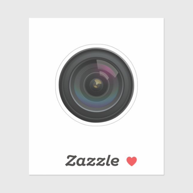 Funny Camera Lens Photography Sticker (Sheet)