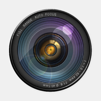 Funny Camera Lens Round Coaster Set