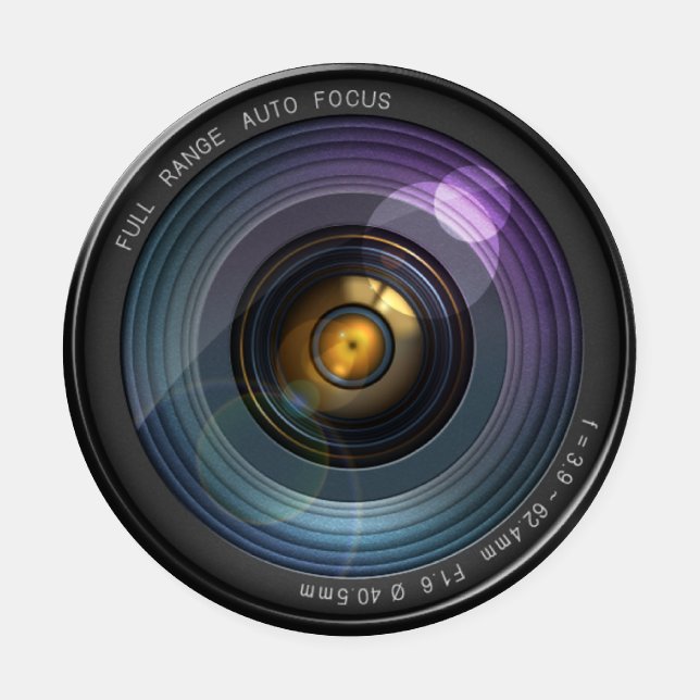 Funny Camera Lens Round Coaster Set (Single)