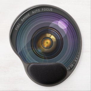 Funny Camera Lens Round Gel Mouse Pad