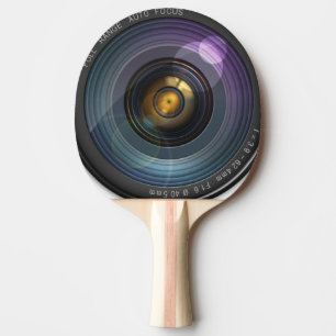 Funny Camera Lens Round Ping Pong Paddle