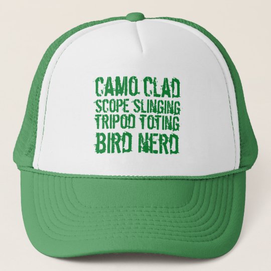 Funny Camo Clad Tripod Toting Bird Nerd 