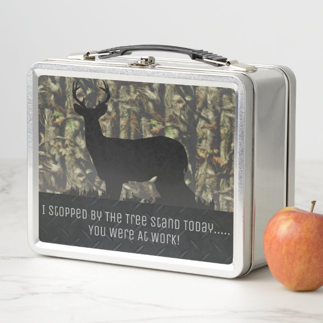 Funny Camo Deer Hunting Buck Lunchbox (In Situ)
