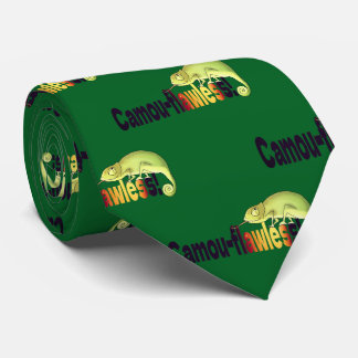 Funny Camou-flawless Chameleon Pun Neck Tie