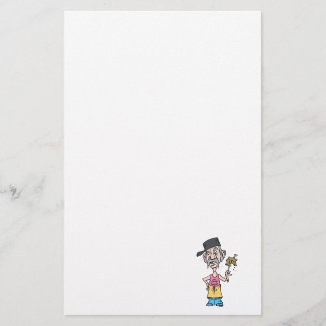 funny camp cook with mush slop stationery (Front)