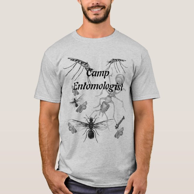 Funny Camp Entomologist Bug Mens T-shirt (Front)