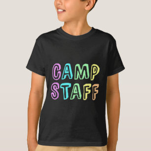 Funny Camp Staff Kids Campground Crew Counselor Di T-Shirt